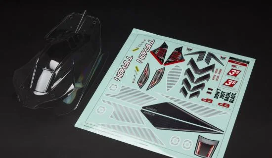 Arrma Typhon 4x4 Clear Bodyshell with Decals — image 1 of 6