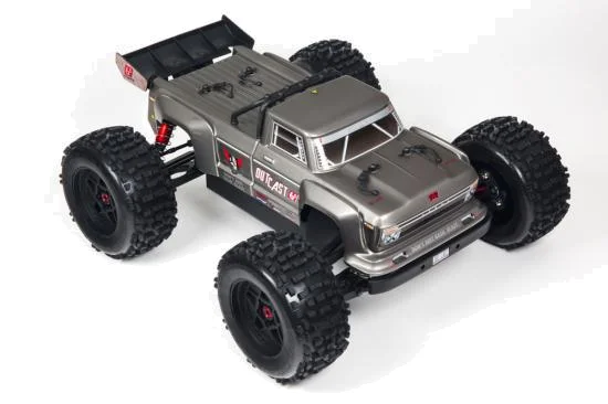 ARAC3313 Arrma Outcast 6S BLX Painted Decaled Trimmed Body (Dark Silver) &mdash; image 2 of 3