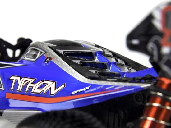 ARAC3323 Arrma Body Blue Painted W/Decals Typhon 6S BLX &mdash; image 3 of 7