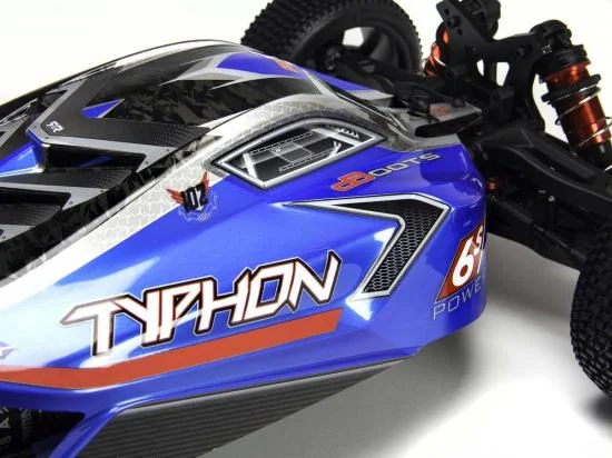 ARAC3323 Arrma Body Blue Painted W/Decals Typhon 6S BLX &mdash; image 4 of 7