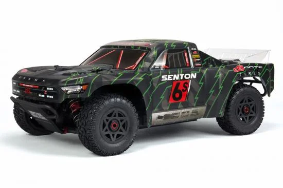 ARAC3409 Arrma Senton 6S Painted BLX Body Black/Green — image 2 of 5