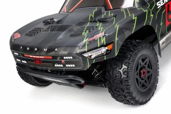 ARAC3409 Arrma Senton 6S Painted BLX Body Black/Green — image 3 of 5