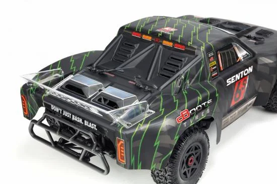 ARAC3409 Arrma Senton 6S Painted BLX Body Black/Green — image 4 of 5