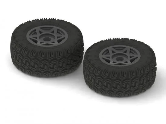 ARAC9422 Arrma DBoots Sidewinder 2 SC 6S Tyre Set Glued (Black) (2Pcs) &mdash; image 2 of 2