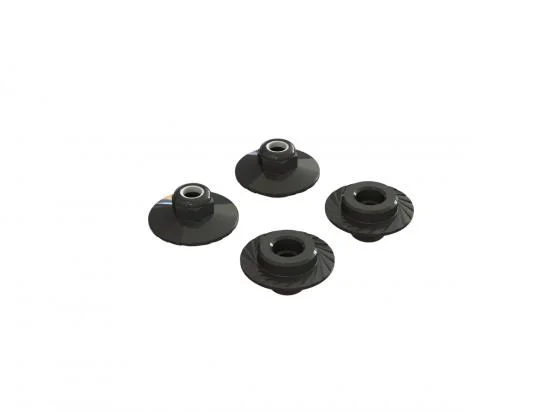 ARAC9698 Flanged Lock Nut 5x8mm (4) — image 1 of 2