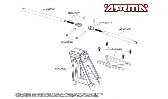 Chassis Brace Bar 164mm — image 3 of 4