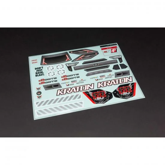 AR402213 Kraton 4x4 Clear Body with Decals — image 2 of 2