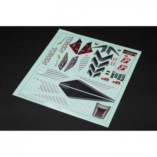 AR402270 Typhon 4x4 Clear Body with Decals — image 2 of 3