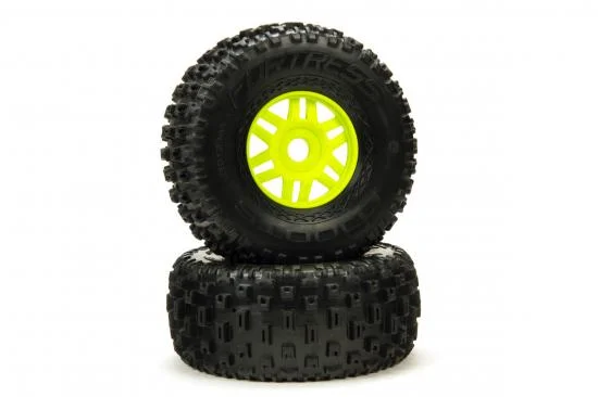 dBoots Fortress Tyre Set Glued Green (Pair) — image 1 of 2