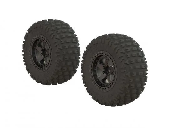Dboots Fortress SC Tire Set Glued Gun Metal (2) — image 1 of 2