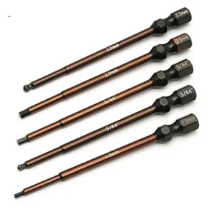 Associated Factory Team 5 Piece 1/4 Power Tool Bit Tips Set