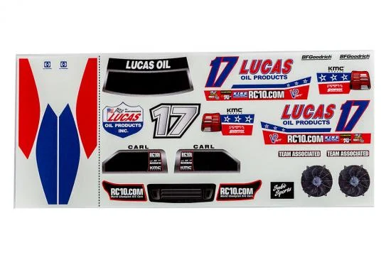 Associated Sc28 Body Clear With Lucas Oil Decals — image 3 of 3