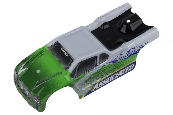 Associated Tr28 Body White/ Green &mdash; image 2 of 2