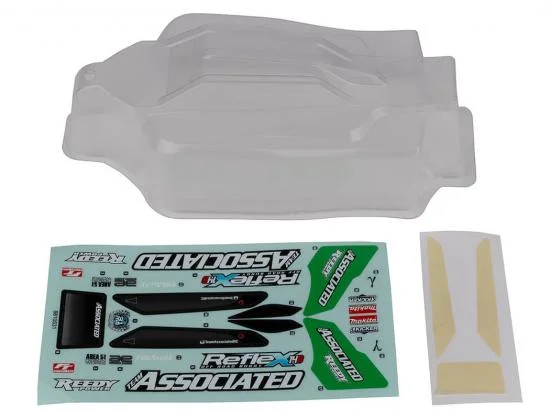 Team Associated Reflex 14 Gamma Bodyshell Set Clear — image 2 of 2