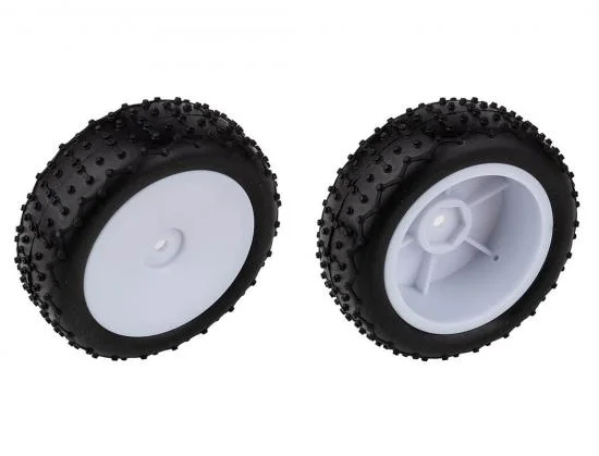 Team Associated Reflex 14 Narrow Mini Pin Tyres - Mounted White — image 2 of 2