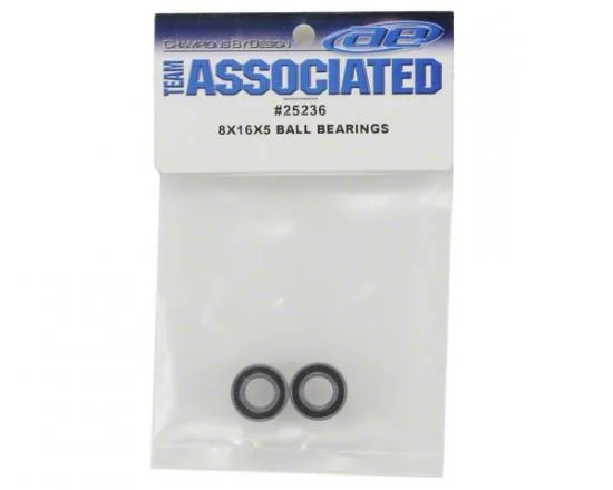 8 X 16 X 5 Ball Bearings (2) Rubber Sealed — image 2 of 2