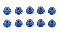 Associated Factory Team Blue M4 Locknuts (10)