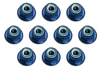 Associated Factory Team M3 Locknuts - Blue Aluminium (10)