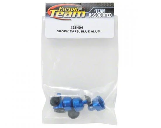 FT MGT Blue Aluminium Shock Caps &mdash; image 2 of 2
