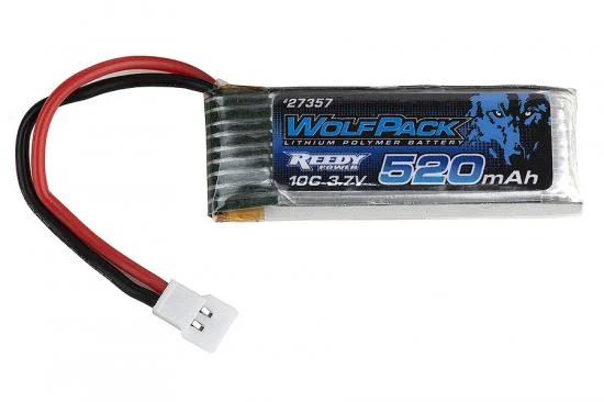 Reedy Wolfpack 520Mah 3.7V 10C Lipo Battery (Enduro24) &mdash; image 2 of 2