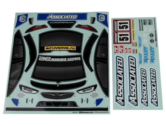 Team Associated Apex 2 Sport St550 Decal Sheet — image 2 of 2