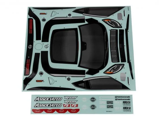 Team Associated Apex 2 Sport Nissan Z Decal Sheet — image 2 of 2