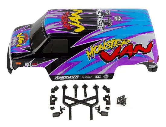 Team Associated Mt12 Monster Van Bodyshell Set Painted — image 2 of 2