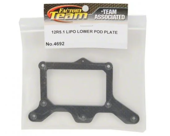 Associated RC12R5.1 Lipo Lower Pod Plate — image 2 of 3