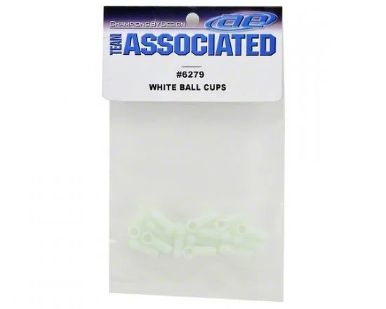 Associated RC10 White Ball Cups — image 2 of 3