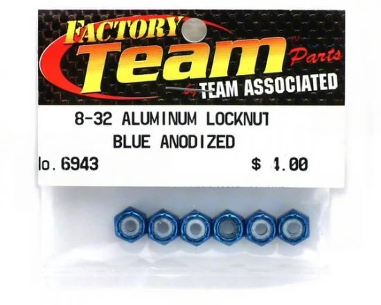 FT 8-32 Blue Aluminium Locknut — image 2 of 2