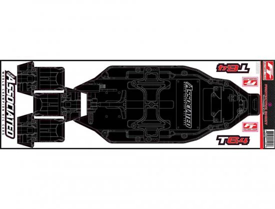 Team Associated T6.4 FT Chassis Protective Sheet Printed — image 2 of 2