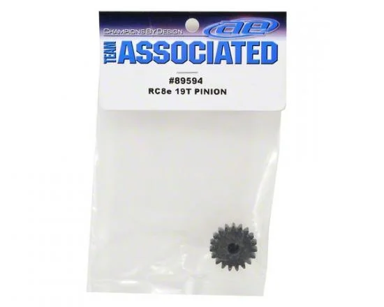 Associated 19T Pinion For 1:8 RC8E/Be/8.2E/8Te/Sc8.2E/Rival — image 2 of 3