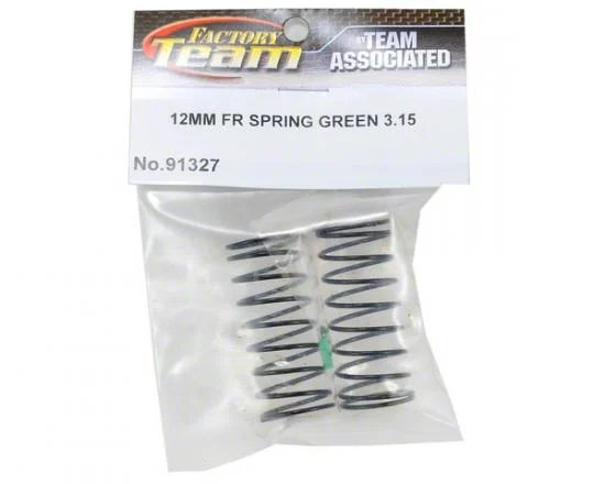 Associated 12mm Big Bore Front Spring Green 3.15Lb — image 3 of 4