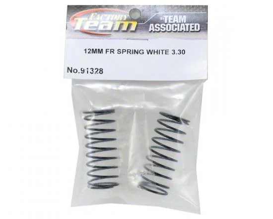 Associated 12mm Big Bore Front Spring White 3.3Lb &mdash; image 3 of 4