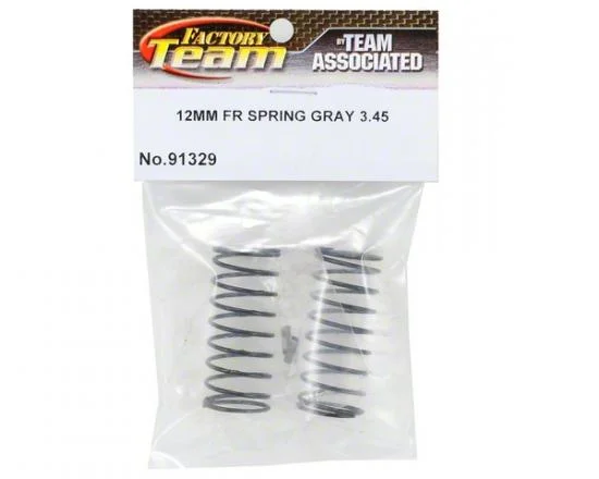 Associated 12mm Big Bore Front Spring Grey 3.45Lb &mdash; image 3 of 4