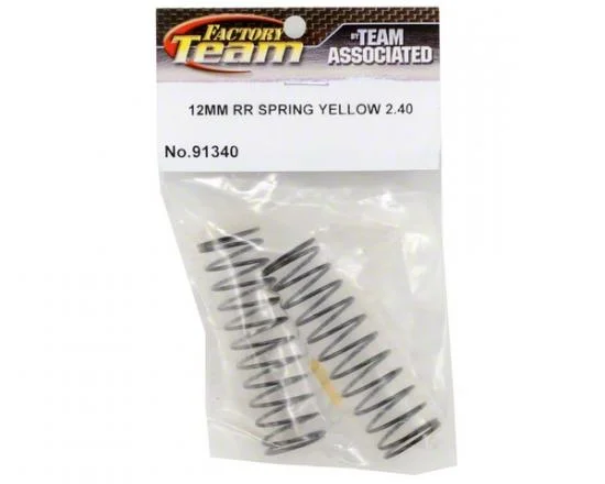 Associated 12mm Big Bore Rear Spring Yellow 2.40Lb — image 3 of 4
