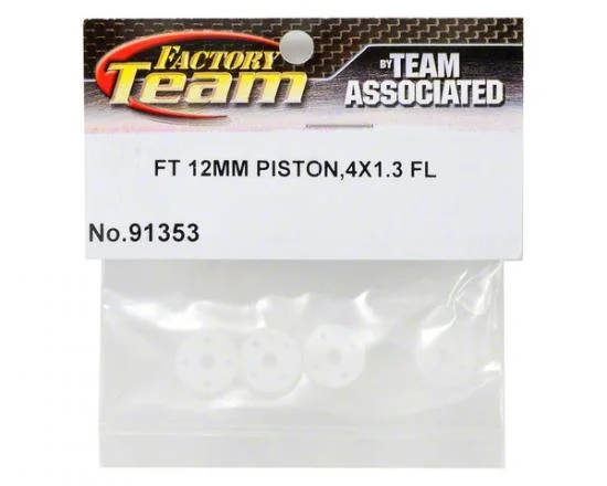 Associated 12mm Big Bore FT Pistons 4 Hole X 1.3mm (Flat) — image 2 of 2