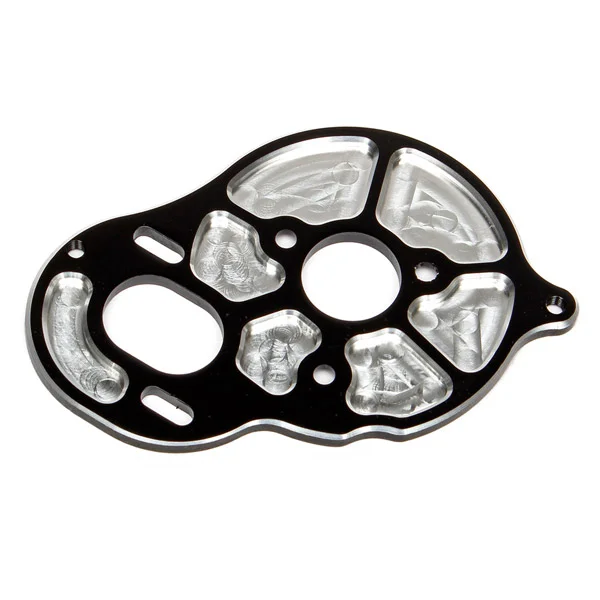 Associated Factory Team Front Motor Plate - Black (3 Gear) — image 3 of 3