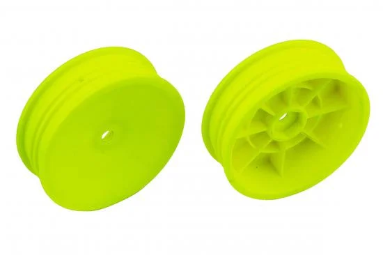 Associated Buggy Wheel 2WD Slim Front 2.2 12mm Hex Yellow — image 2 of 2