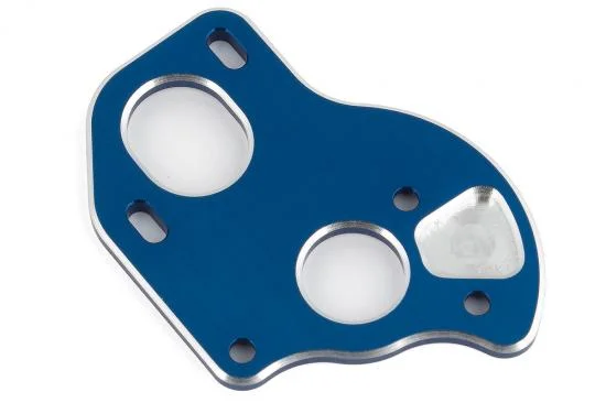 Team Associated B6.1 Laydown Motor Plate Blue Aluminium — image 2 of 2