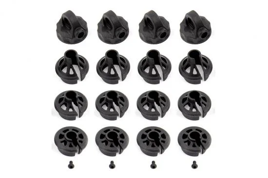 Team Associated B6.1 Shock Caps And Spring Cups &mdash; image 2 of 2