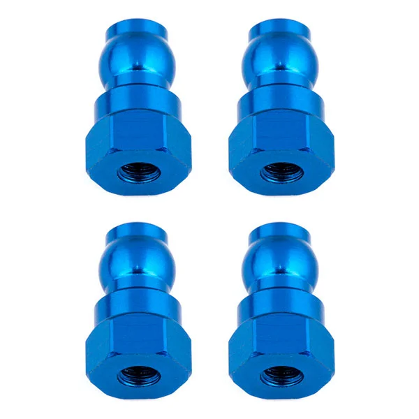 Team Associated Shock Bushings 12 mm Blue Aluminium