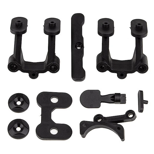 Team Associated RC10B74.2 Rear Body Mount/Wing Mounts/Bumper