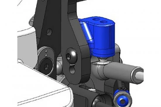 Team Associated RC10B74.2 FT Vertical Rear Ballstud Mount Set — image 4 of 4
