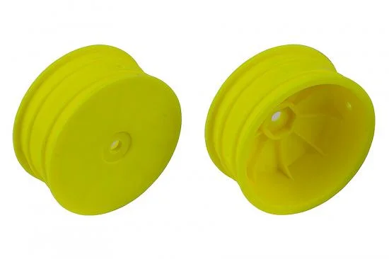 Team Associated 12mm Hex 2.2 4WD Front Yellow Wheels B74 +1.5mm — image 2 of 2