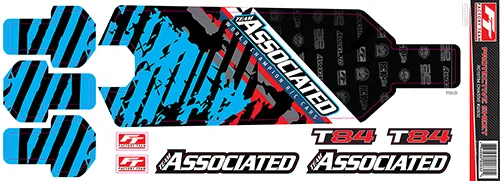 Team Associated RC10T84 FT Chassis Protector Sheet Printed — image 2 of 2