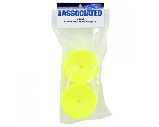 Associated Buggy Rear Wheel - Hex Yellow (B4.1/B44.1) — image 2 of 3