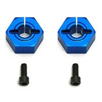 Associated 12mm Aluminium. Clamping Wheel Hex SC10 Front