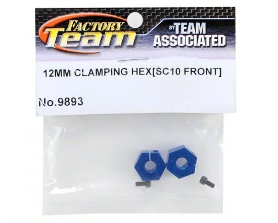 Associated 12mm Aluminium. Clamping Wheel Hex SC10 Front — image 2 of 2