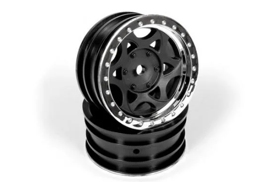 Axial 1.9 Walker Evans Wheels - Chrome/Black (2) — image 2 of 4